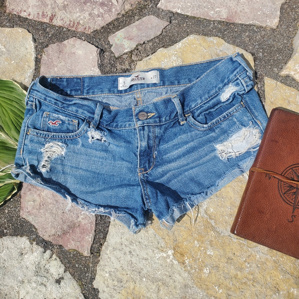 Hollister Blue Jean Shorts
